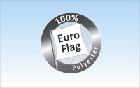 Advertising flag outrigger 150 x 300 cm Euroflag 115 g/m² - printed on one side Carabiner sewn on the right side