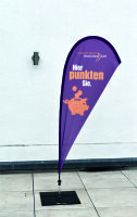 Beachflag Ipanema 180 cm diagonal 60 x 145 cm -...