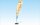 Beachflag Timmendorfer 220 cm diagonal 71 x 210 cm - beidseitig bedruckt,mit Gestänge,Bodenplatte mini