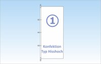 Bandeira publicitária Hißhoch 120 x 350 cm...