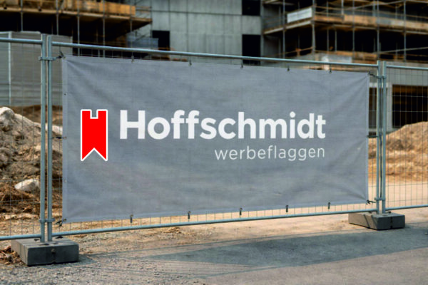 Advertising banner Advertising tarpaulin Mesh material approx. 300g/m²