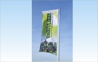 Advertising flag outrigger